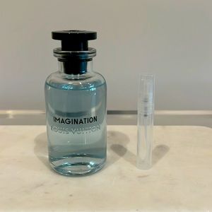 LOUIS VUITTON Imagination 5ml sample in refillable travel atomizer. Frag…